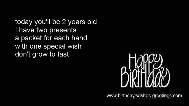 birthday sayings 2 year old niece