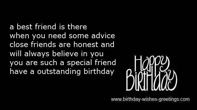 dear birthday wishes close friend