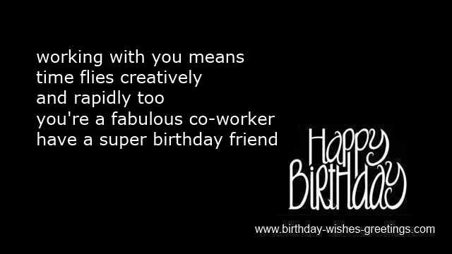 workmate birthday sms messages