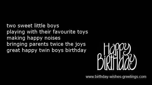 twin birthday sayings