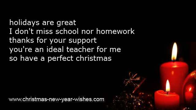 kids christmas poems for teachers