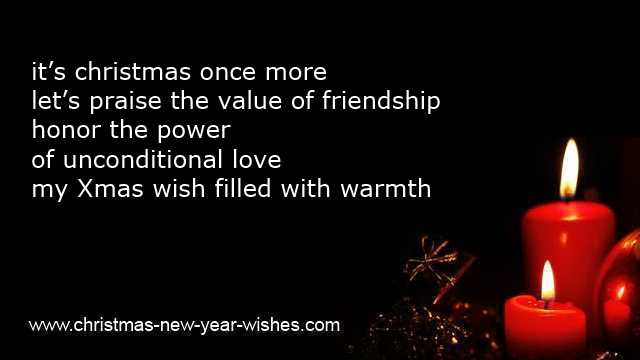 christmas poem to friends