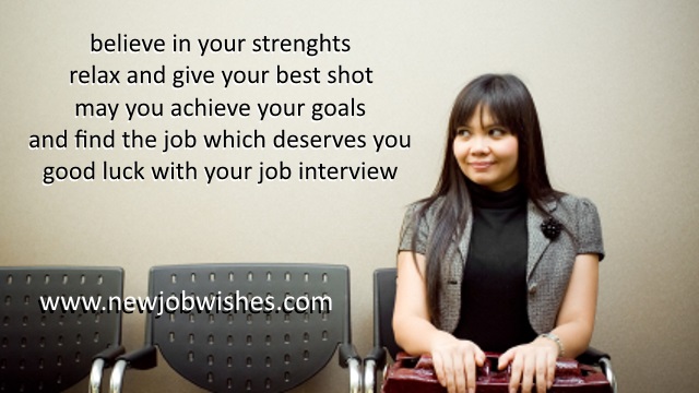 best wishes for job interview sms